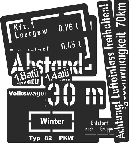 Kubelwagen ww2 stencils - kubelwagen,