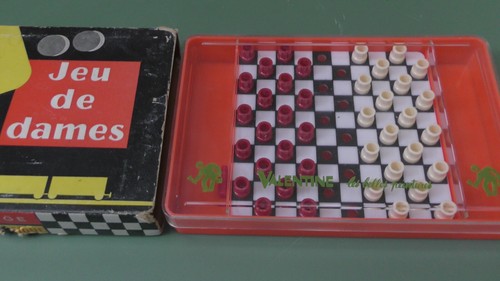 Jeu dames ancien portable - dames,