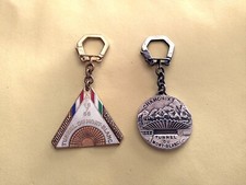 2 ANCIENS PORTE CLÉS DRAGO TUNNEL DU MONT BLANC CHAMONIX COURMAYEUR 1965