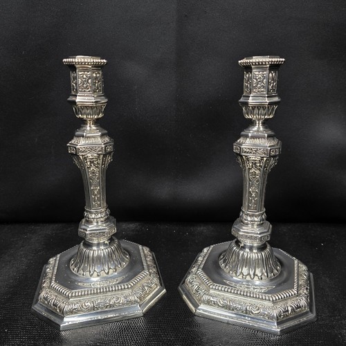 Paire bougeoirs flambeaux - paire, bougeoirs/flambeaux