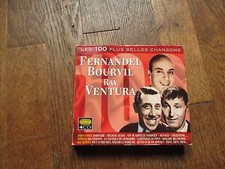 CD MUSIQUE ALBUM coffret 4 CD FERNANDEL BOURVIL RAY VENTURA 100 belles chansons