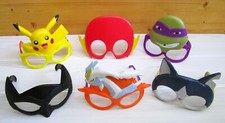 Lot de 5 lunettes masques Mc Donalds Pokémon Batman Tortue Ninja Robonyan +1 KFC