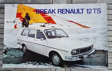 Affiche Originale de CONCESSIONNAIRE RENAULT R12 TS BREAK