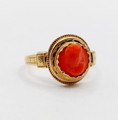Bague antique rose 18k - bague,