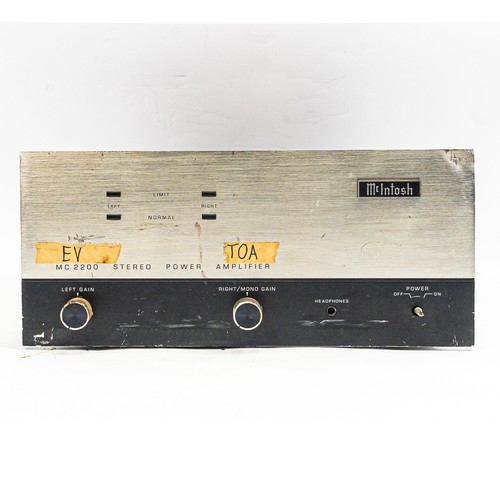 Mcintosh mc2200 200 watt - mc2200, 200-watt