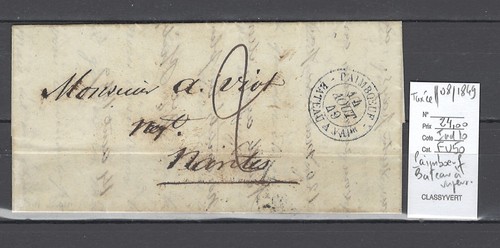 France lettre paimboeuf - france,