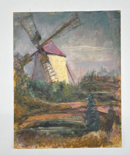 Tableau huile paysage avec - paysage,