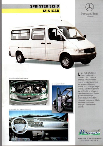 Fiche mercedes sprinter 312 - mercedes,