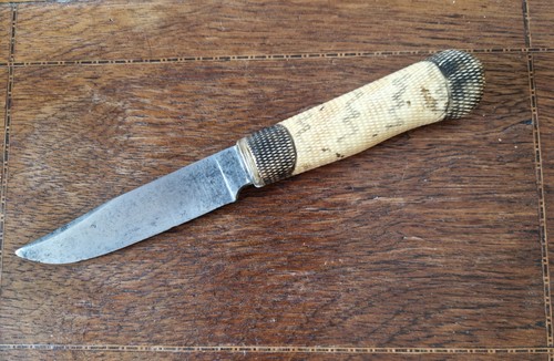 Ancien couteau lame - lame, fixe