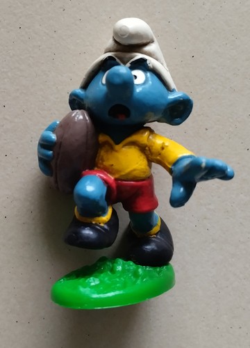 Figurine schtroumpf rugby - figurine,
