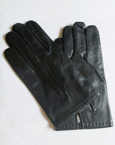 Gants cuir noirs taille - en, cuir.