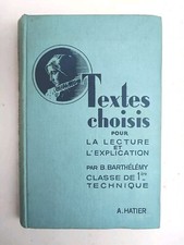 Ancien manuel scolaire textes - ancien, "textes