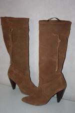 IKKS Bottes Revers Daim Marron Talons Hauts T 40 BE
