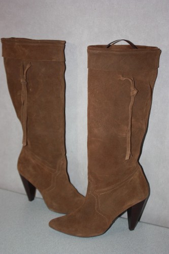 Ikks bottes revers daim marron - ikks,