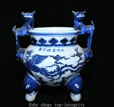 7.8'' Xuande bleu blanc