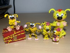 Lot 5 figurines Marsupilami Plastoy 2000 Quick Coffre The Stars Avende très RARE