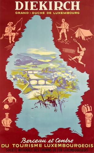 Affiche poster luxembourg - poster,