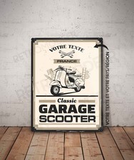 Plaque métal vintage garage - métal,