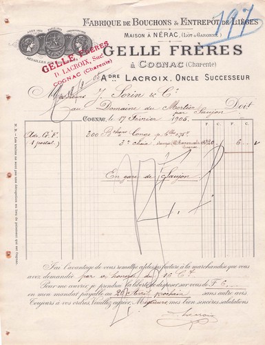 Cognac bouchons gelle - cognac,