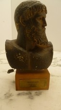 ancien buste Tête en plâtre ZEUS PODEIDON made in Grèce - histoire - mythologie