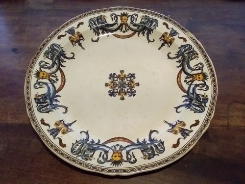 Grand plat gien decor - plat,