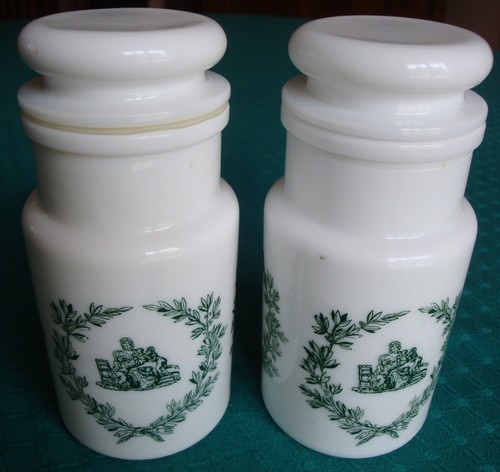 Pot epices verre opaline - pot,
