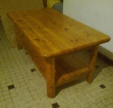 table basse bois Pin massif