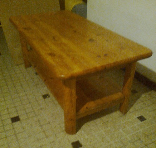 Table basse bois pin - table, massif