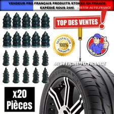 Kit de Réparation Crevaison Pneu Tubeless ✅Voiture Moto Auto Quad Pneus x20 Pcs