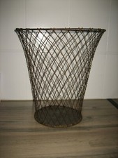 Ancienne Corbeille à papiers Bureau en métal Vintage