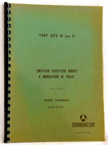 Thomson csf notice technique - -,