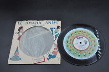 Ancien disque animé 78T TEDDY - Il pleut bergère ... collection vinyle