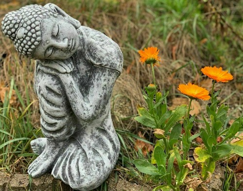 Sculpture pierre rêveur - pierre,