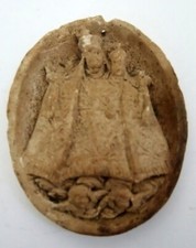 Ancien reliquaire plâtre - ancien, en