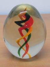 SULFURE PRESSE-PAPIER  FORME OVOÏDE EN VERRE