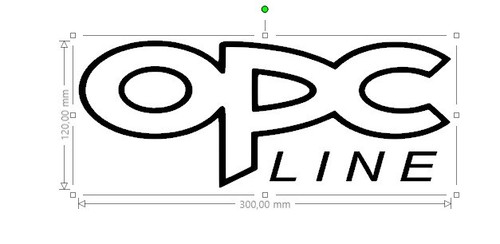 Stickers opel opc line - 1,