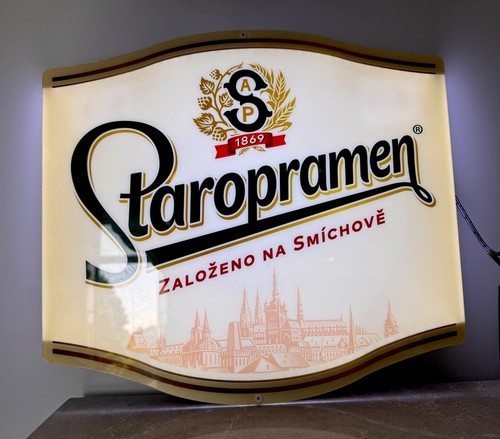 Enseigne bière staropramen - enseigne,