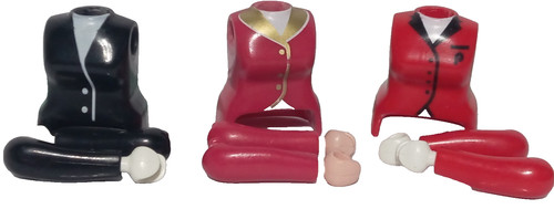 Playmobil corps torse - x3, bras