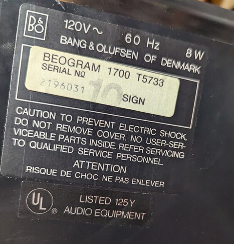 Bang olufsen turntable - bang,