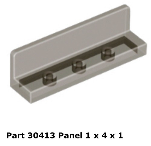 Lego 30413 trans black - 1x,