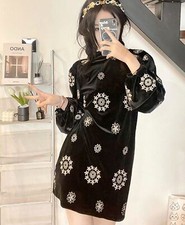 Zara Velours Noir Napperon