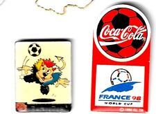 FOOTBALL_ COUPE DU MONDE FRANCE 98_COCA COLA +FUJI_Lot 2 Pin's*