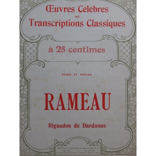 Rameau jean philippe rigaudon - rameau,