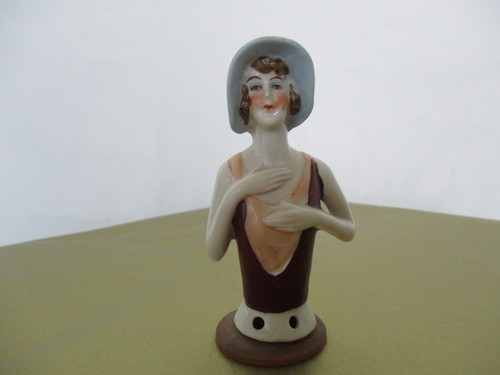 Flapper with blue hat - blue, german