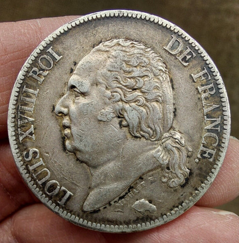 Louis xviii écu - de, francs