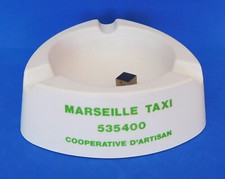 Cendrier publicitaire MARSEILLE TAXI - coopérative d'artisan