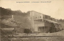 CPA AFRIQUE ALGERIE BARRAGE DES ZARDEZAS LE CONCASSEUR