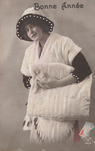 Bonne annee femme elegante - annee,