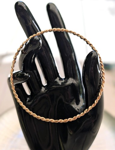 Bracelet jonc fin maille