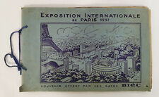 RARE CATALOGUE CHROMOS EXPOSITION UNIVERSELLE DE PARIS 1937  CAFÉS BIEC TOULOUSE